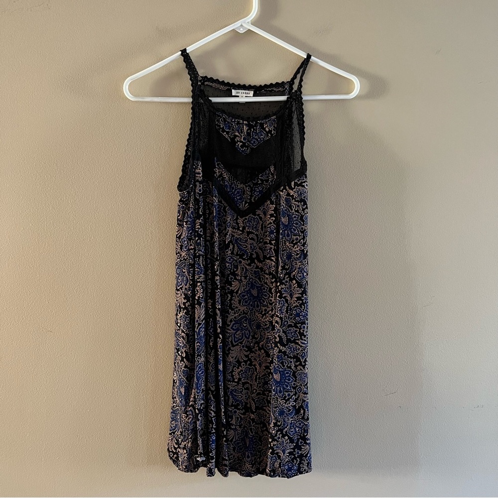 En Creme Spaghetti Strap Dress Sz S